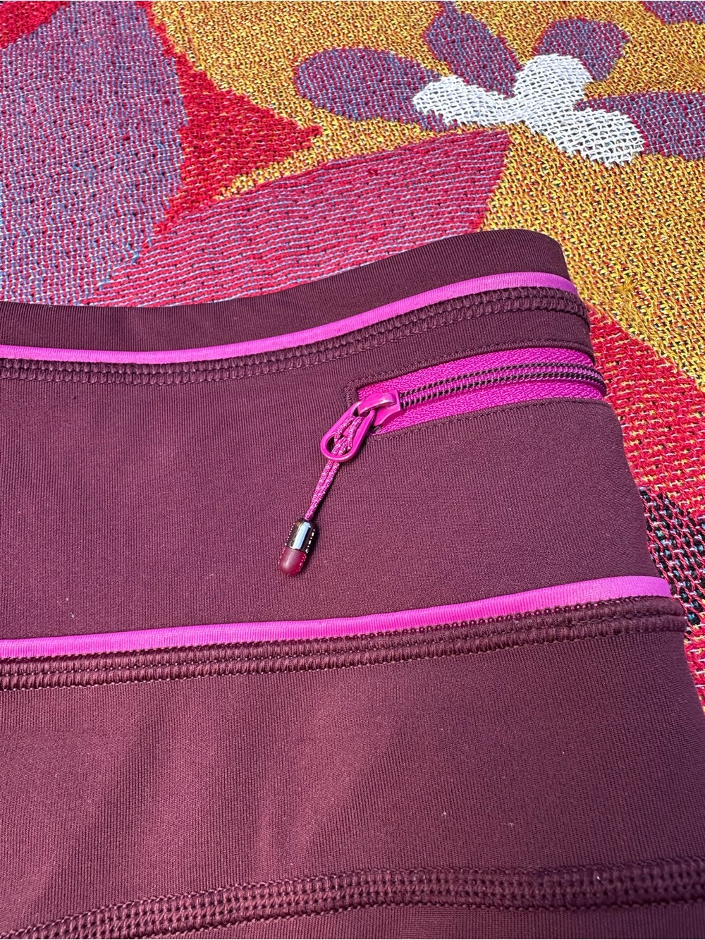 lululemon athletica Pace Queen Leggings Bordeaux Drama Maroon - Picture 4 of 8